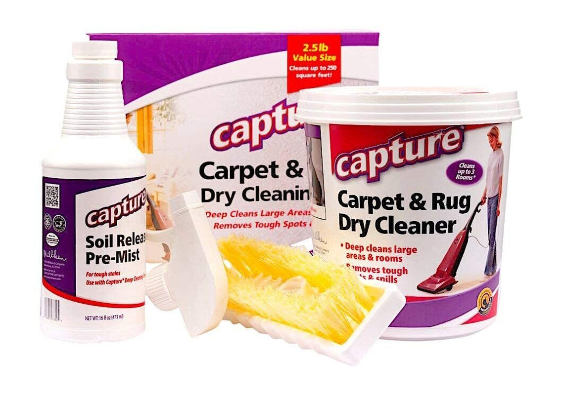 Capture Carpet Cleaner Kit 40 Oz Stain Remover Deodorizer Safe for All Carpets