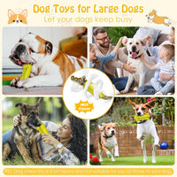 Indestructible Dog Chew Toys for Aggressive Chewers | Boredom and Stimulating Dog Toys for Medium&Large Breed for Teeth Cleaning and Training