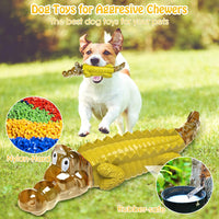 Indestructible Dog Chew Toys for Aggressive Chewers | Boredom and Stimulating Dog Toys for Medium&Large Breed for Teeth Cleaning and Training