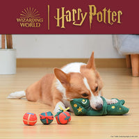 14" Holiday Tree Burrow Dog Toy with Plush Squeaker Hogwarts House Presents | Dog Toys for Pets, Plush Dog Toy, Dog Squeaky Toy, Toys for Dogs