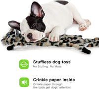 Dog Squeaky Toy No Stuffing 6 Pack, Dog Toys Crinkle for Puppy | for Small Puppy, Durable Chew Plush Cute Animals Natural for Teething Pet