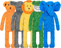 No Stuffing Dog Toys 5 Pack, Crinkle Interactive Dogs Toy for Boredom, Puppy Toys for Teething to Keep Them Busy, Cute Squeaky Dogs Toy for Small, Medium, and Large Breed