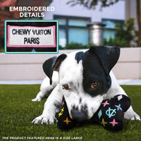 Chewy Vuiton Bone Plush Dog Toy, Designer Parody Toy