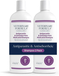 Clinical Care Antiparasitic Shampoo, 16 Oz, 2-Pack | Antiparasitic and Antiseborrheic Shampoo for Dry, Irritated Skin and Occasional Itchy Spots
