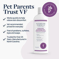 Clinical Care Antiparasitic Shampoo, 16 Oz, 2-Pack | Antiparasitic and Antiseborrheic Shampoo for Dry, Irritated Skin and Occasional Itchy Spots