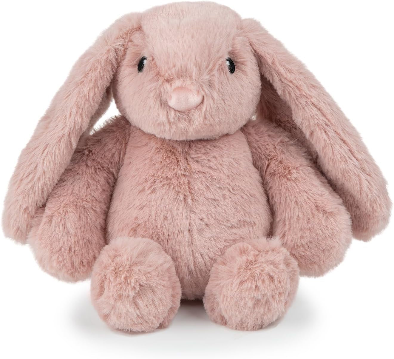 Bunny Buddy Squeaky Plush Dog Toy - Mauve, Small | Soft Plush, Squeaks & Crinkles, Perfect for Moderate Chewers, Toss & Fetch Play, Stress & Anxiety Reliever, Ideal Gift Toy