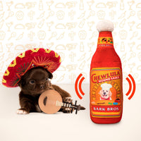 - Sauce Bottle Dog Toy - Plush Squeaky Funny Parody for Birthday - Cute Puppy Gifts for Small, Medium, Large Dogs (Chewlula)