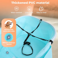 Portable Dog Bathtub, 5 Height Adjustable Dog Washing Station for Pet Shower and Grooming Foldable Bathing Tub with Storage & Anti-Slip Design for Small Large Dogs