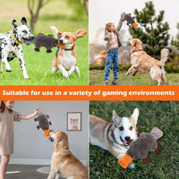 15" Squeaky Platypus Dog Toy, Plush Interactive Toy for Dogs | 15-Inch Plush Platypus Dog Toy with a Squeaker and Crinkle Tail for Indoor Fetch, Cuddling, and Interactive Play.