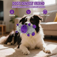 Dog Squeaky Toys, Plush Dog Toys for Large Dogs, Tough Stuffed Animals Hippo Chew Toy, Crinkle Dog Toy to Keep Them Busy for Small Medium Large Breed, Pet Toys for Dogs