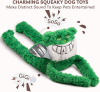 No Stuffing Dog Toys 5 Pack, Crinkle Interactive Dogs Toy for Boredom, Puppy Toys for Teething to Keep Them Busy, Cute Squeaky Dogs Toy for Small, Medium, and Large Breed