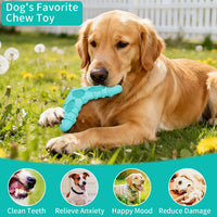 Natural Rubber Dog Chew Toys 4 Pack Tough Dog Toys for Aggressive Chewers