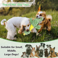 Large Plush Squeaky Dog Toys, Interactive Tug of War Puppy Toys for Indoor Play - Duck Stuffed Dog Toys with Soft Fabric for Small, Medium, and Large Pets