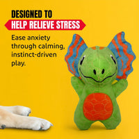 - Durable & Strong Dog Toy Green Dino with Squeaker, Kevlar-Reinforced for Aggressive Chewers.