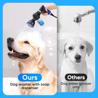 Dog Shower Attachment Water Hose Nozzle Sprayer Set