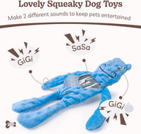 No Stuffing Dog Toys 5 Pack, Crinkle Interactive Dogs Toy for Boredom, Puppy Toys for Teething to Keep Them Busy, Cute Squeaky Dogs Toy for Small, Medium, and Large Breed