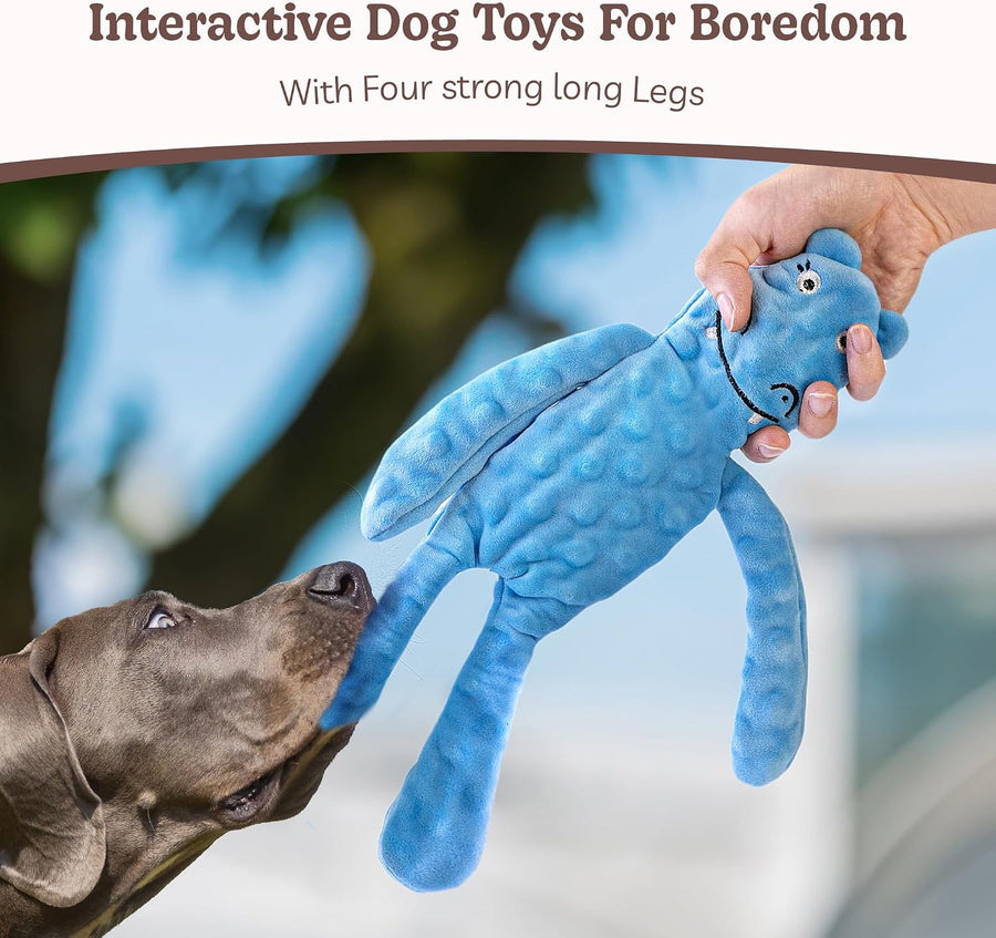 No Stuffing Dog Toys 5 Pack, Crinkle Interactive Dogs Toy for Boredom, Puppy Toys for Teething to Keep Them Busy, Cute Squeaky Dogs Toy for Small, Medium, and Large Breed