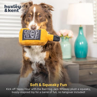Power Plush Squeaky Dog Toy, Bad Dog Jack'S Whiskey, Large