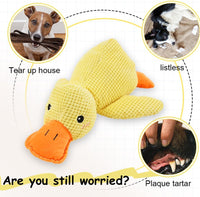 2025 Upgraded Dog Toys for Aggressive Chewers, New Duck Dog Toys for Large Dogs, Puppy Toys Indestructible for Large Medium Small Dogs (Yellow, M-8.66 * 9.87In)