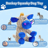Squeaky Dog Toys, Plush Chew Toys for Dogs, Crinkle Interactive Squeaky Stuffed Dog Toy for Small Medium Large Breeds, Dog Toy to Keep Them Busy, Pet Toys for Dogs