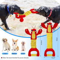 Dog Toys for Aggressive Chewers - Christmas Dog Toys Gifts for Large Dogs, Tough Durable Indestructible Dog Toys, Big Dog Chew Toys and Large Breeds, Lamb Chop Dog Toy(Red)