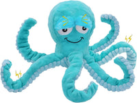 Squeaky Octopus Dog Toys，Interactive Plush Toys for Large Medium Pets