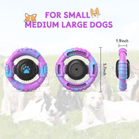 Dog Toys for Aggressive Chewers Large Medium Small Breed Indestructible | Durable Tough Dog Chew Toys to Keep Them Busy, Nylon Rubber Interactive Dog Toys