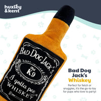 Power Plush Squeaky Dog Toy, Bad Dog Jack'S Whiskey, Large