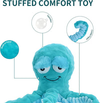 Squeaky Octopus Dog Toys，Interactive Plush Toys for Large Medium Pets
