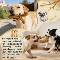 2 Pack Dog Chew Toys for Aggressive Chewers,Indestructible Dog Toy for Medium Large Dogs, Chew Toys to Keep Dogs Busy,Super Chewer with Tough Nylon, Reduce Boredom & Anxiety
