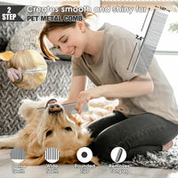 Dog Slicker Brush for Dogs Grooming Kit 5PCS Long Haired Doodles