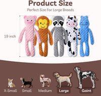 No Stuffing Dog Toys 5 Pack, Crinkle Interactive Dogs Toy for Boredom, Puppy Toys for Teething to Keep Them Busy, Cute Squeaky Dogs Toy for Small, Medium, and Large Breed | Puppy Toys for Teething to Keep Them Busy, Cute Squeaky Dogs Toy for Small, Medium, and Large Breed