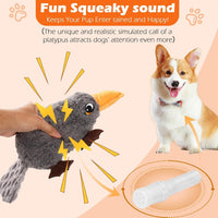 15" Squeaky Platypus Dog Toy, Plush Interactive Toy for Dogs | 15-Inch Plush Platypus Dog Toy with a Squeaker and Crinkle Tail for Indoor Fetch, Cuddling, and Interactive Play.