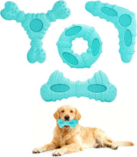 Natural Rubber Dog Chew Toys 4 Pack Tough Dog Toys for Aggressive Chewers