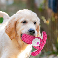Dog Toys Squeak, Tough Plush Puppy Chew Toy for Aggressive Chewers | 5 Pack Durable Plush Puppy Chew Toys for Teething, Stuffed Dog Toy for Large Medium Small Breed to Keep Them Busy