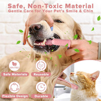 6PCS Grooming & Bath Supplies for Dogs, Cats | Dog Washing Gloves | Dog Bath Brush | Dog Shower Brush | Pet Grooming Gloves | Dog Grooming Kit | Pet Supplies for Showerhead & Sprayer (Light Pink)