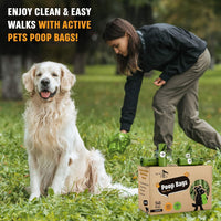 Extra Thick, Leak-Proof Dog Waste Bags - Lavender-Scented, Eco-Friendly, Easy-Tear, Strong Doggy Bags for Poop