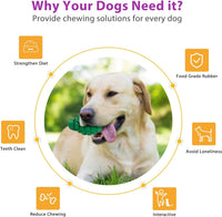 Indestructible Dog Toys for Aggressive Chewers - Heavy Duty, Durable Toys for Large Dogs (Green)