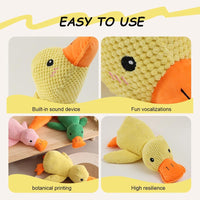 2025 Upgraded Dog Toys for Aggressive Chewers, New Duck Dog Toys for Large Dogs, Puppy Toys Indestructible for Large Medium Small Dogs (Yellow, M-8.66 * 9.87In)