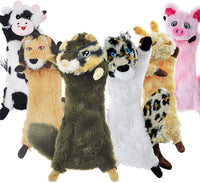 Dog Squeaky Toy No Stuffing 6 Pack, Dog Toys Crinkle for Puppy | for Small Puppy, Durable Chew Plush Cute Animals Natural for Teething Pet