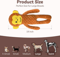 No Stuffing Dog Toys 5 Pack, Crinkle Interactive Dogs Toy for Boredom, Puppy Toys for Teething to Keep Them Busy, Cute Squeaky Dogs Toy for Small, Medium, and Large Breed