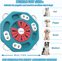 Dog Puzzle Toy, Enrichment Toys for Dogs Training IQ & Treat Brain Games, Dog Toys to Keep Them Busy, Mental Stimulation for Dogs, Puppy Toy for Treat Dispensing, Puzzle for Small, Medium, Cats