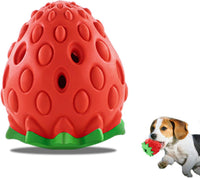 Strawberry Flavor Chew Toy for Aggressive Chewers, Dog Toothbrush Toy, Interactive Dog Toy for Small Medium Dogs