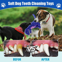 Squeaky Dog Toys Tough Chew Toys for Medium Small Puppy Dogs Stuffed Dinosaur Plush Dog Toy to Keep Them Busy