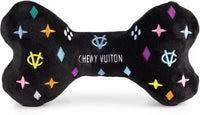 Chewy Vuiton Bone Plush Dog Toy, Designer Parody Toy
