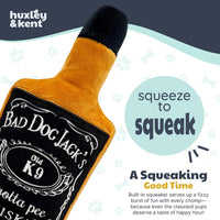 Power Plush Squeaky Dog Toy, Bad Dog Jack'S Whiskey, Large