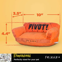 Friends TV Show Pivot Couch Plush Dog Toy, 10 Inch | Built-In Squeaker, Officially Licensed Friends Product, Iconic Couch Design, Hours of Play for Fans, a Must-Have for Fans