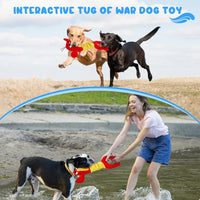 Dog Toys for Aggressive Chewers - Christmas Dog Toys Gifts for Large Dogs, Tough Durable Indestructible Dog Toys, Big Dog Chew Toys and Large Breeds, Lamb Chop Dog Toy(Red)