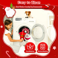 Christmas Large Interactive Dog Toys: Squeaky Plush Stuffed Dog Toy for Large Dogs - Big Chew Santa Dogs Toys for Puppy Small Medium Large Breeds
