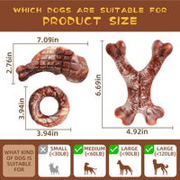 Tough Dog Toys for Aggressive Chewers 3 Pack,Indestructible Dog Toy for Small/Medium/Large//Extra Large Dogs Dogs,120Lbs Under
